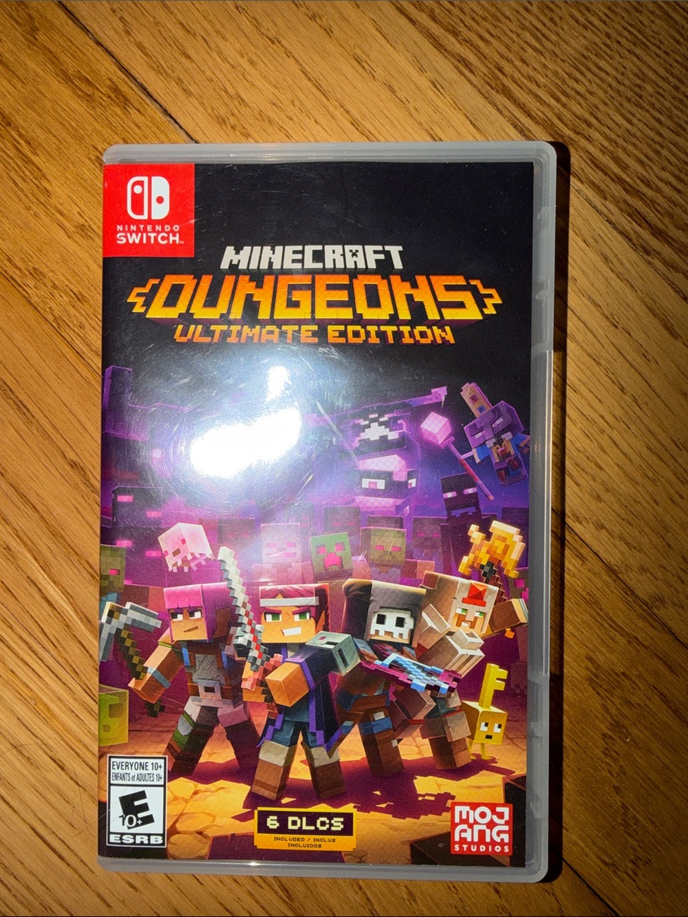 Nintendo Minecraft Dungeons Ultimate Edition — Purple & Black Cover